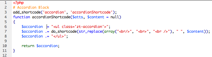 Shortcodes Example
